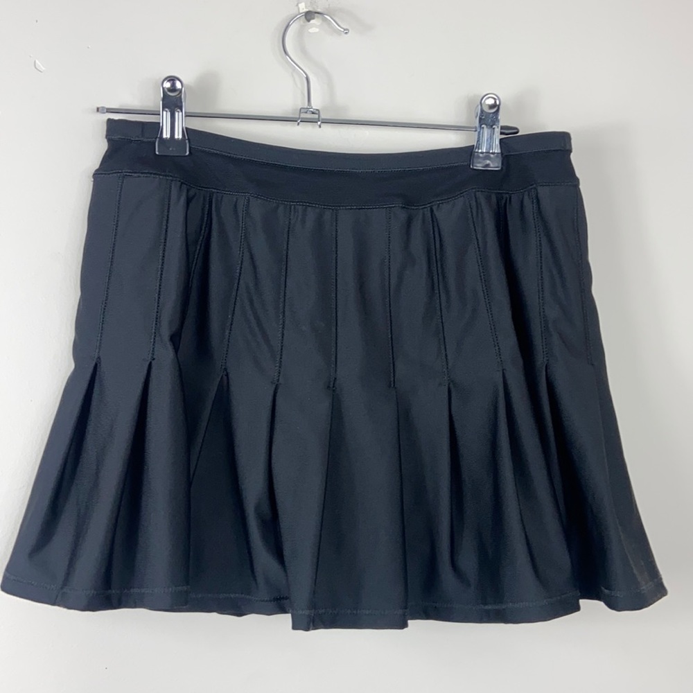 Lucky In Love Black Retro Pleated Tennis Skort Skirt Small